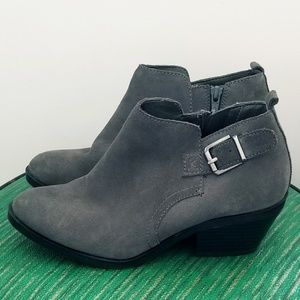 Gray Suede Ankle Boots Leather Booties Sonoma